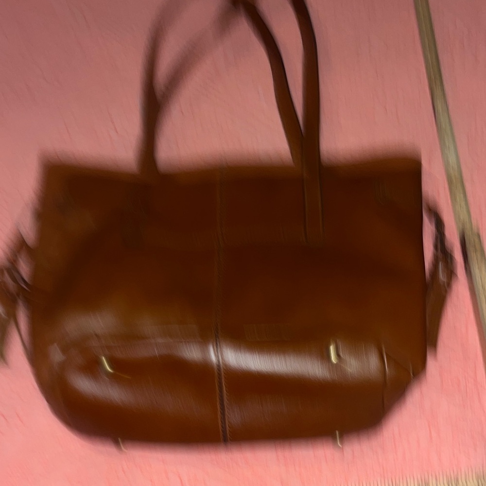 Patricia Nash Tan Leather Tote Bag purse - Picture 4 of 7